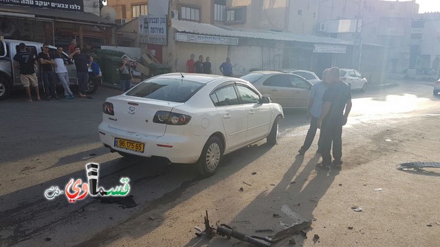  كفر قاسم : حادث طريق خطير قرب النصب التذكاري واصابة ثلاثة اشخاص بين المتوسطة والطفيفة 